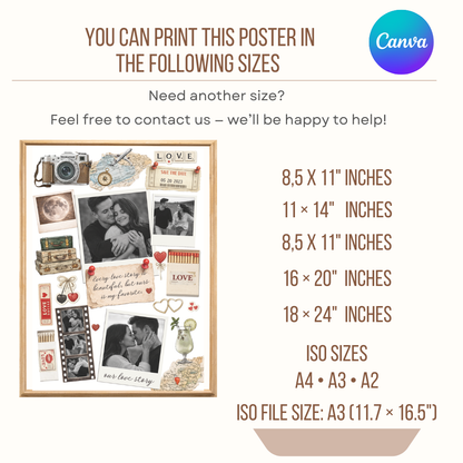 Custom Matchbook Template Canva • Editable Printable Matchbook • DIY Gift • Anniversary Present for Him, Her, Family, Birthday