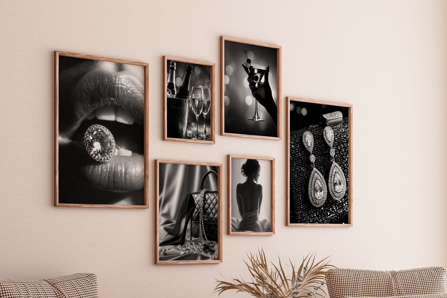 Black and White Luxury Wall Art Set – Fashion & Glam Posters