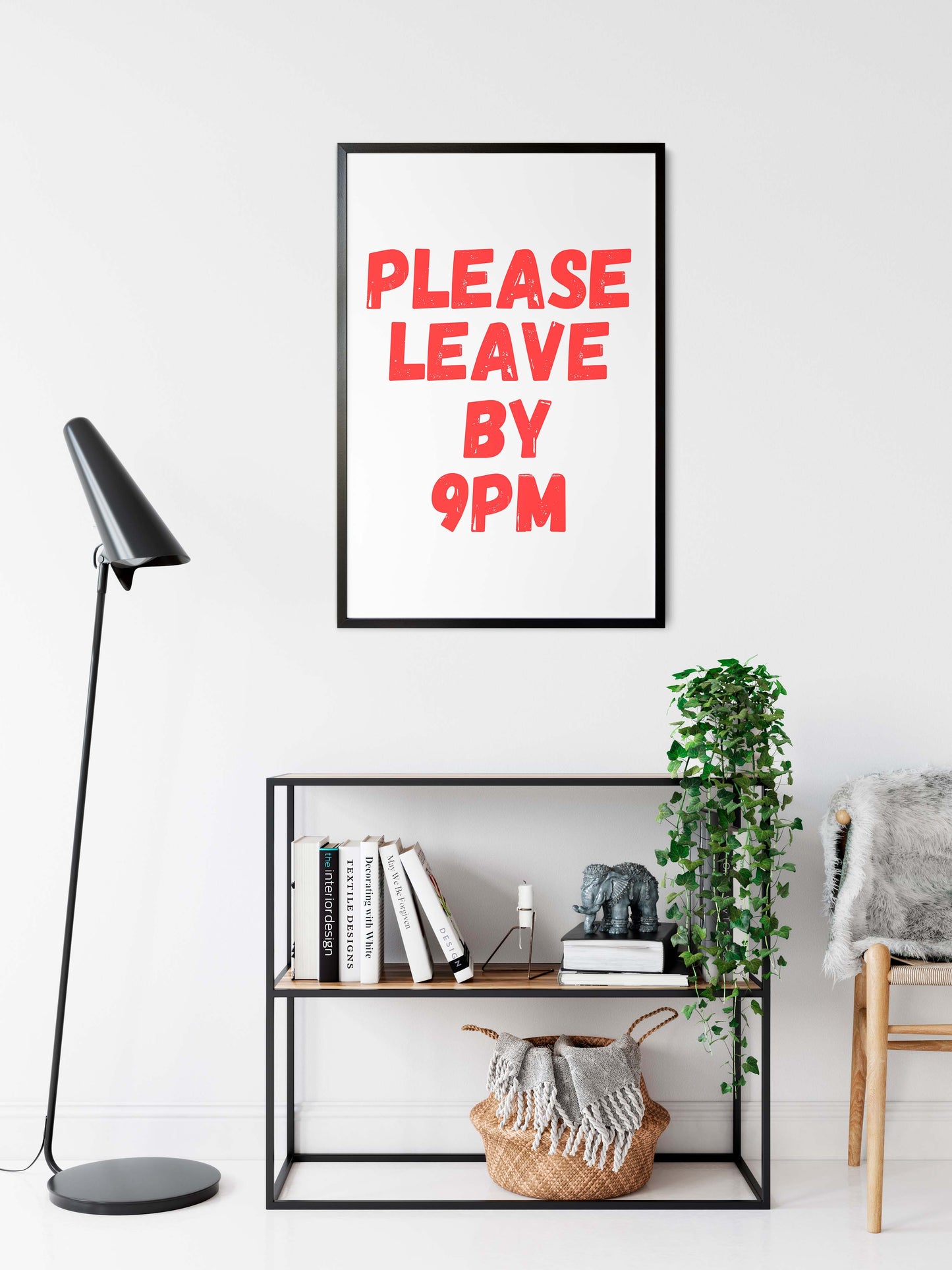 home office wall art funny quote minimalist poster print