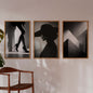 Black and White Wall Art Set Fashion Minimalist Gallery Prints