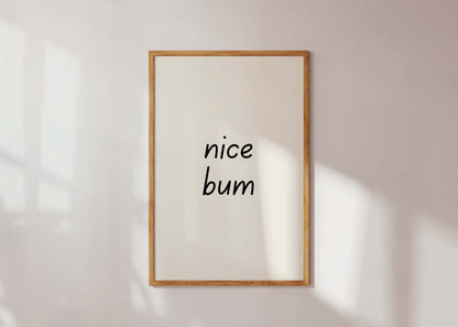 Humorous text poster with clean modern design