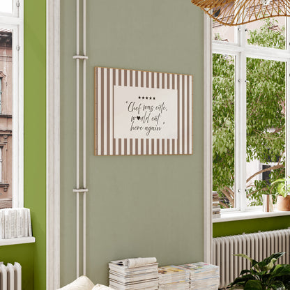 Funny food quote wall art for kitchen dining room or coffee bar