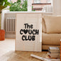 Funny Couple Wall Art Poster “The Couch Club” Minimalist Typography