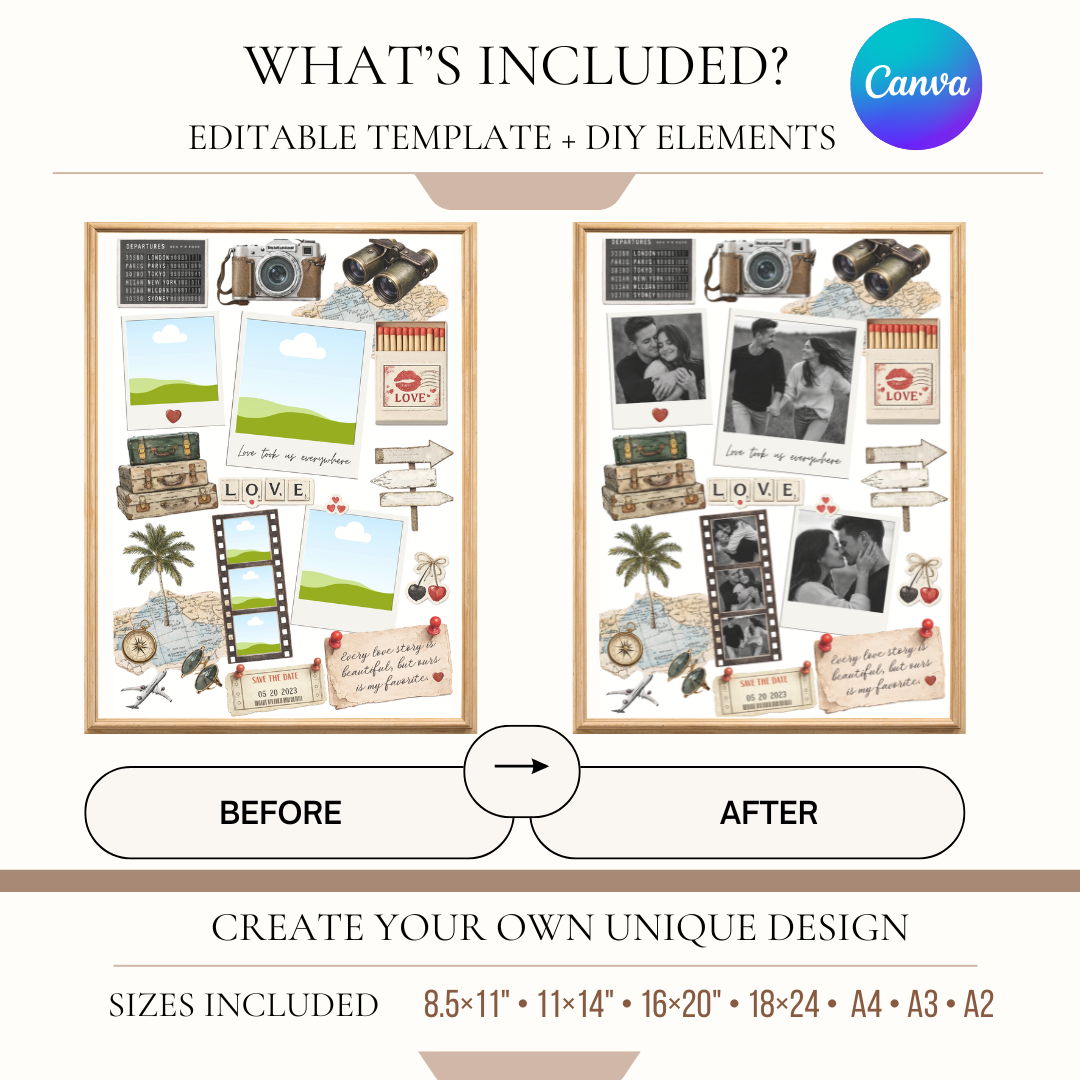 Personalized Matchbook Canva Template • DIY Editable Design • Printable Matchbooks • Anniversary & Birthday Gift for Him, Her, Family