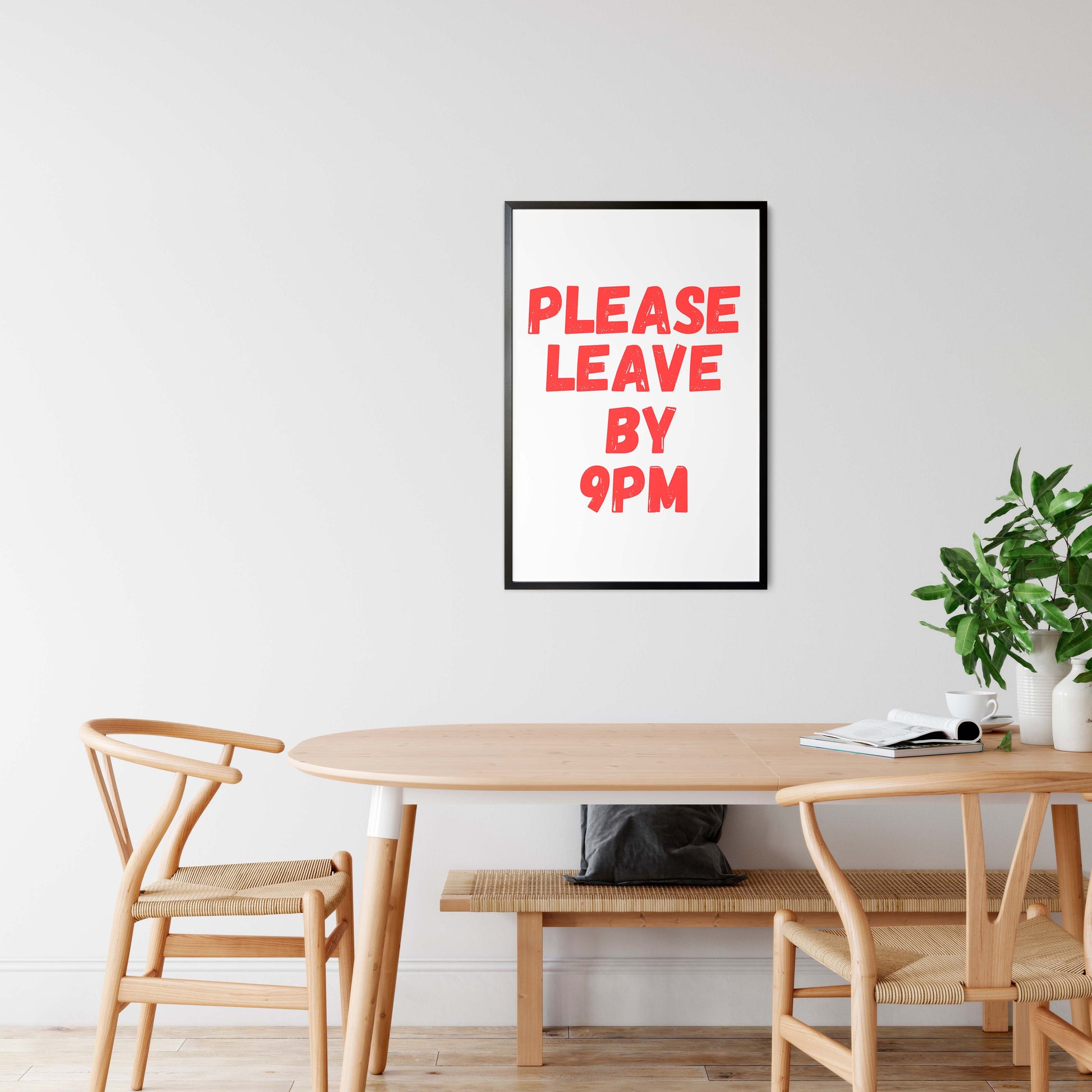 coworker gift funny office poster please leave by 9pm
