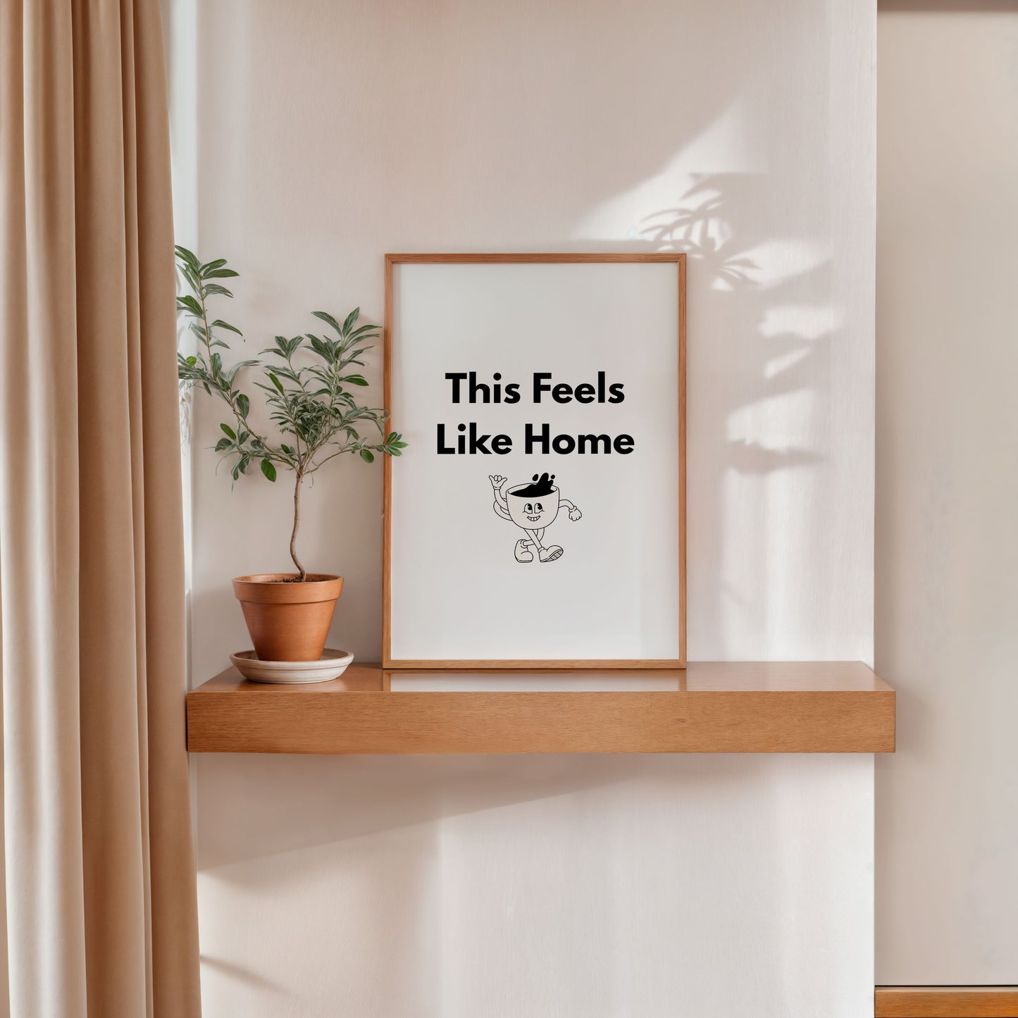 This Feels Like Home poster minimalist typography wall art