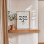 This Feels Like Home poster minimalist typography wall art