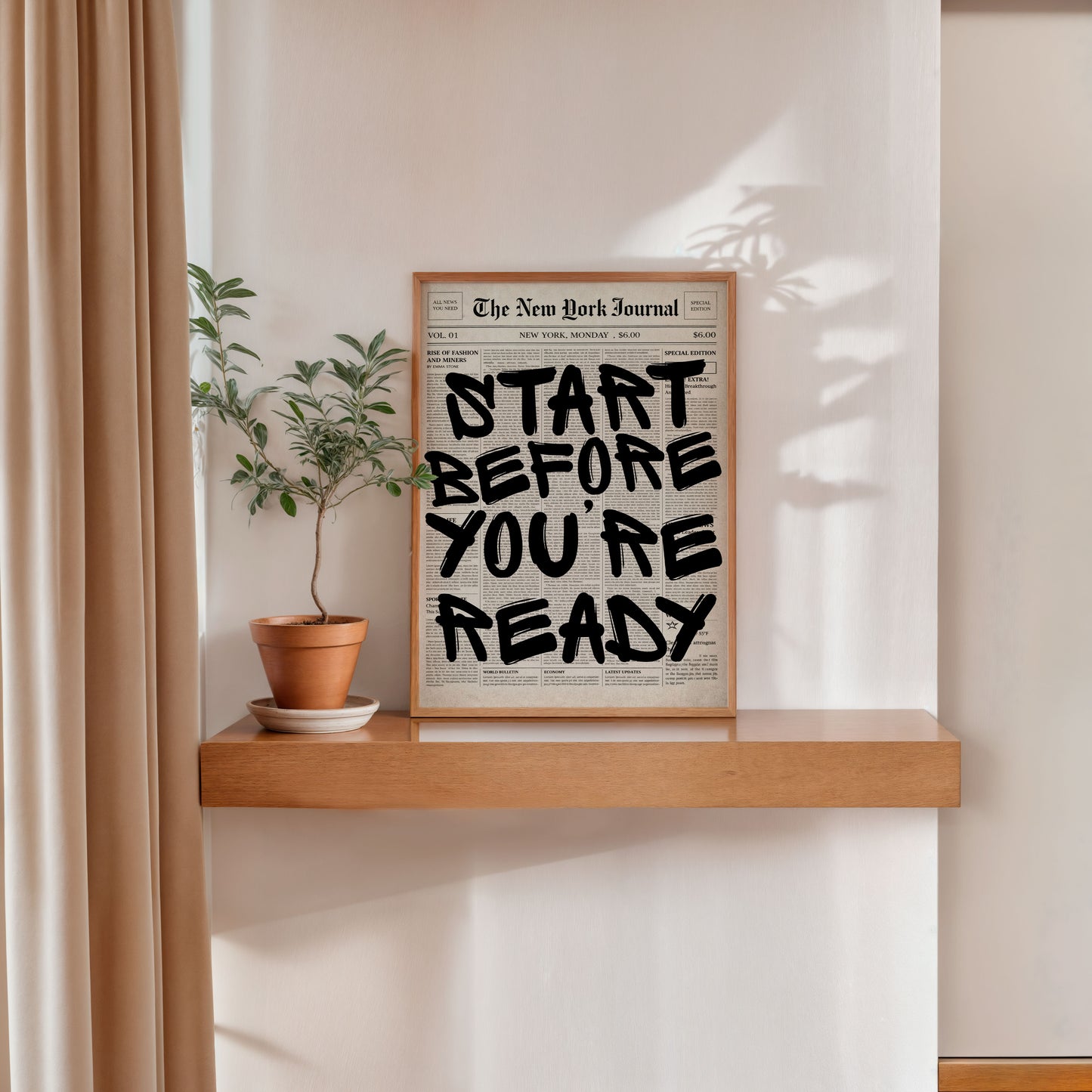 Inspirational typography poster black graffiti text newspaper background