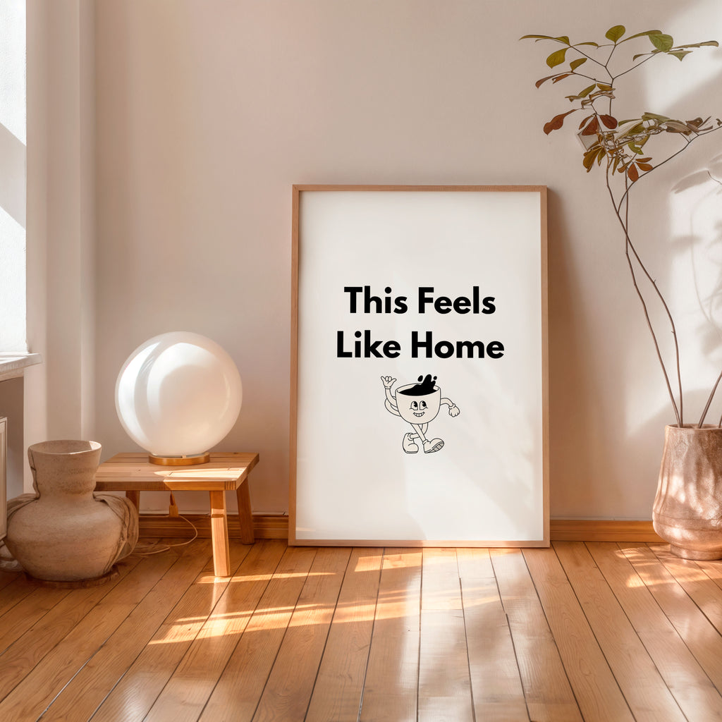 Minimalist home quote poster This Feels Like Home wall decor