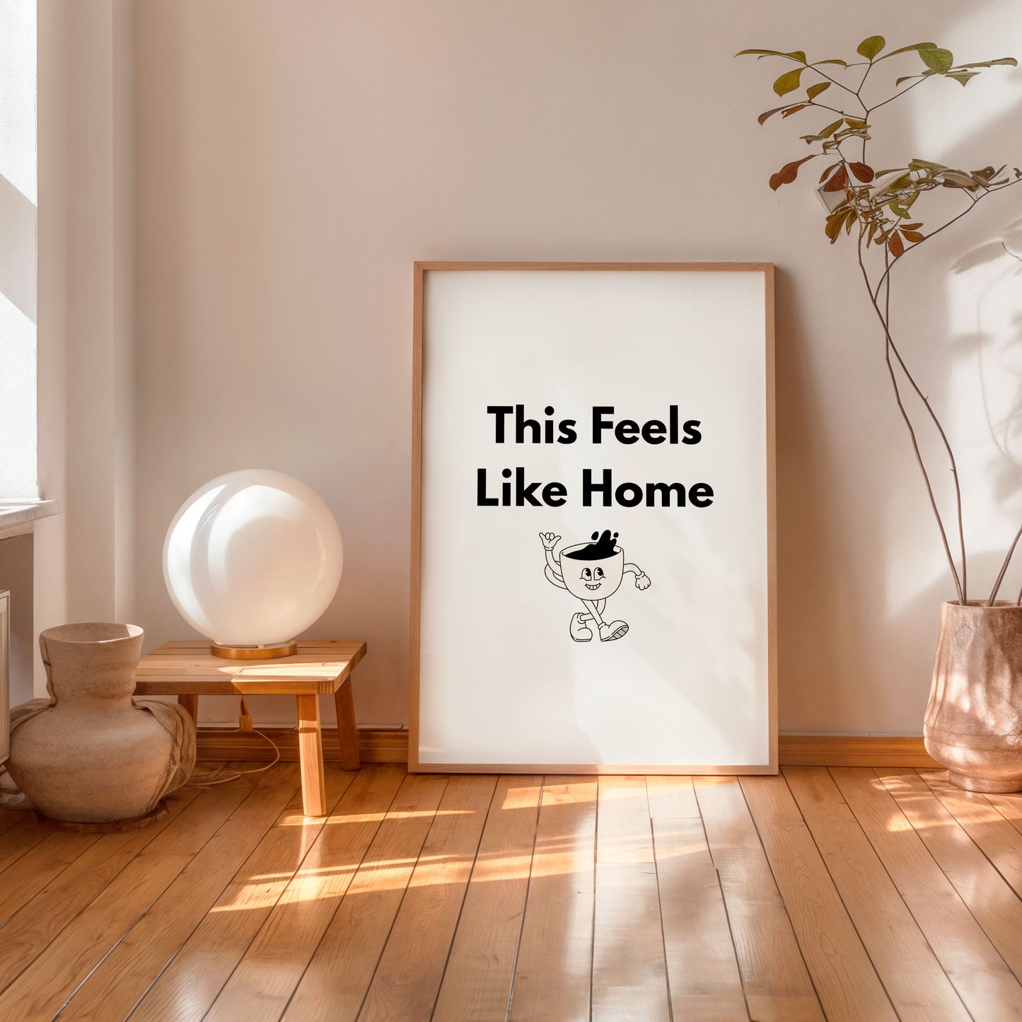 Minimalist home quote poster This Feels Like Home wall decor