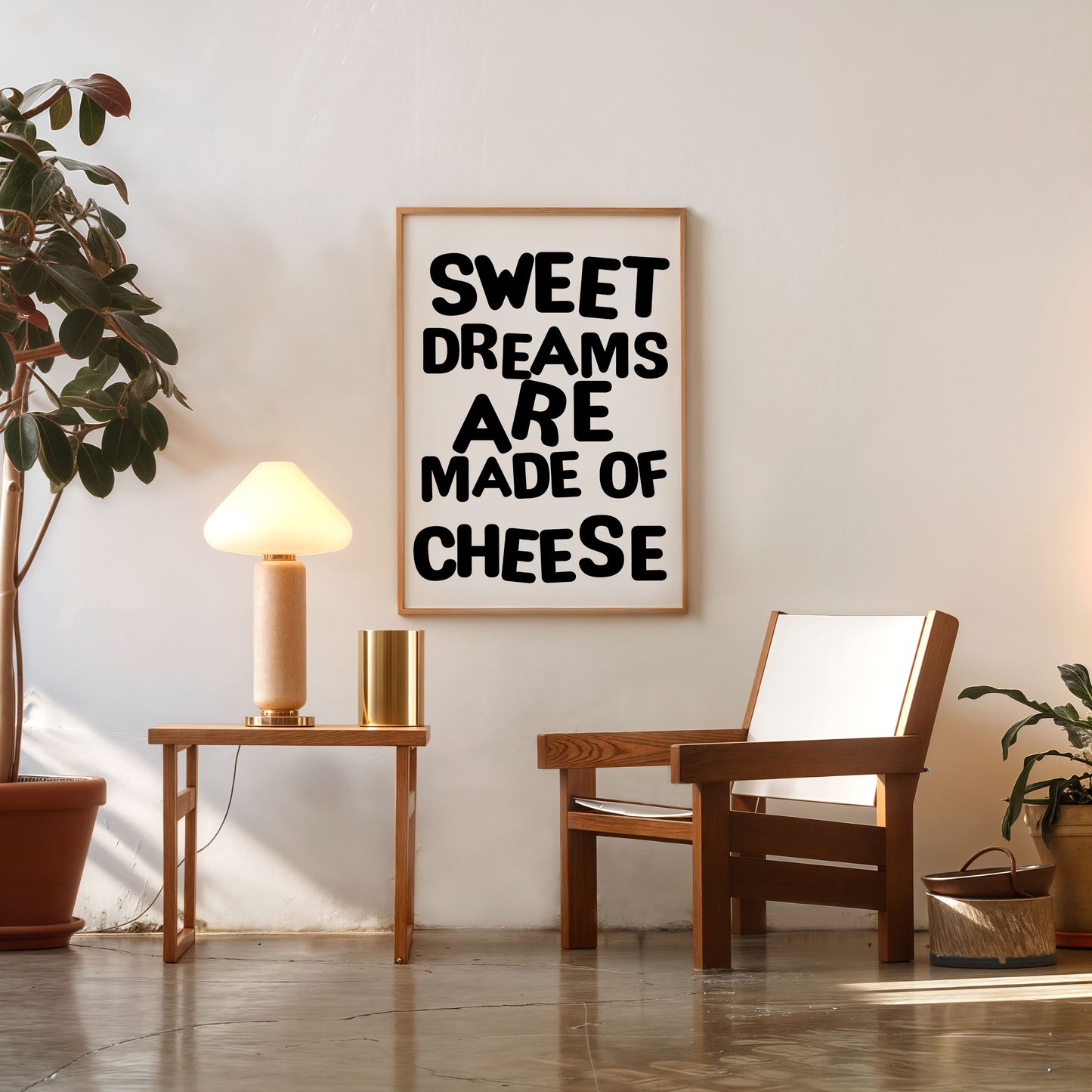 funny cheese quote wall art kitchen decor poster
