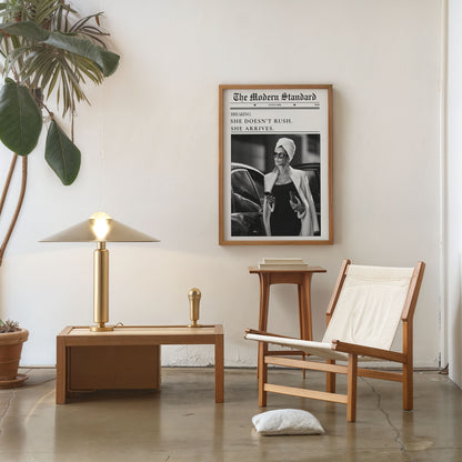 Stylish modern wall art print for living room or bedroom interior
