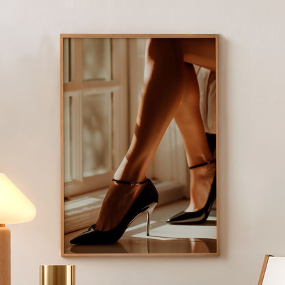 Luxury Fashion Wall Art Set – Leopard, Heels & Modern Posters