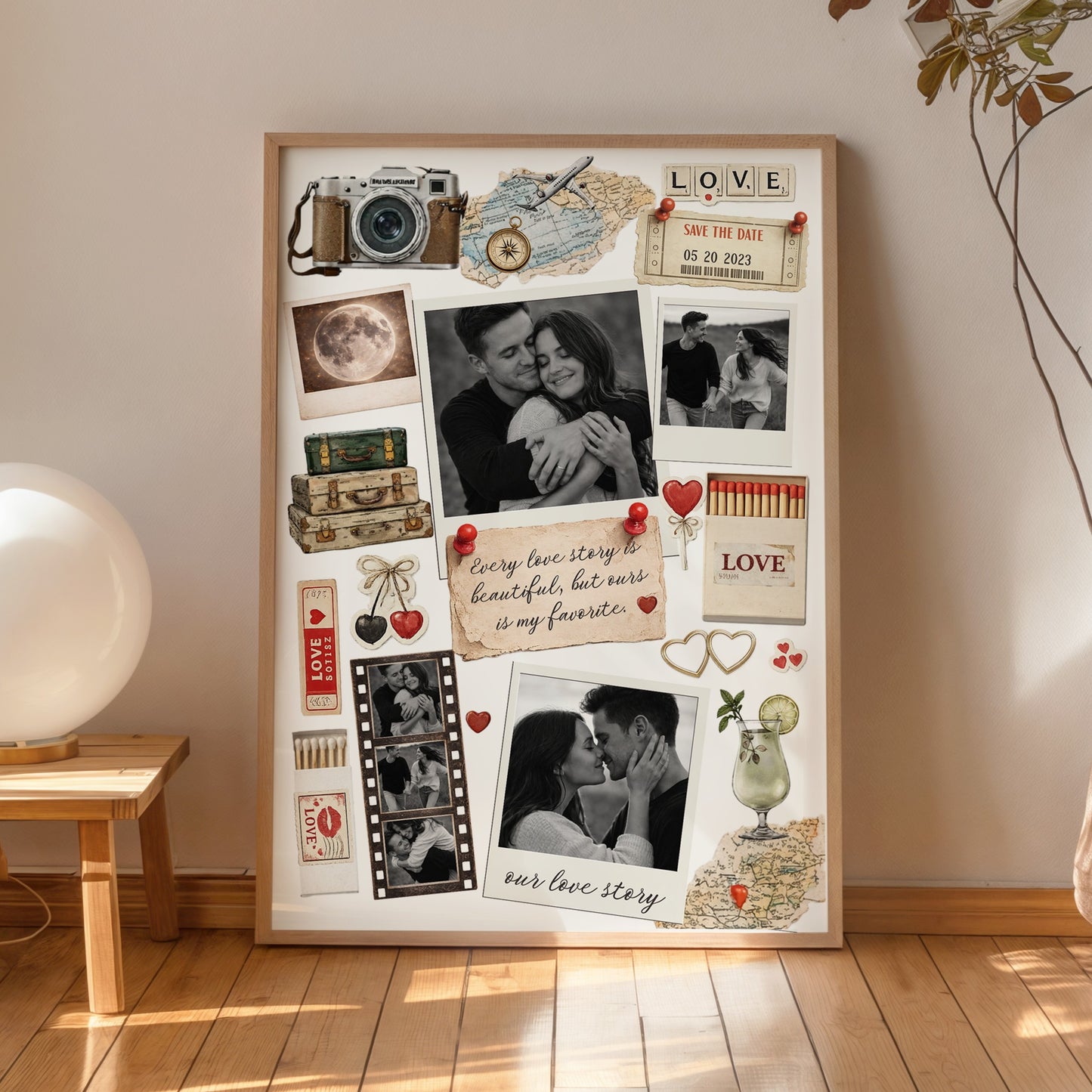 Custom Matchbook Template Canva • Editable Printable Matchbook • DIY Gift • Anniversary Present for Him, Her, Family, Birthday