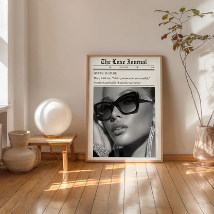 Minimalist vogue style wall decor poster modern interior styling