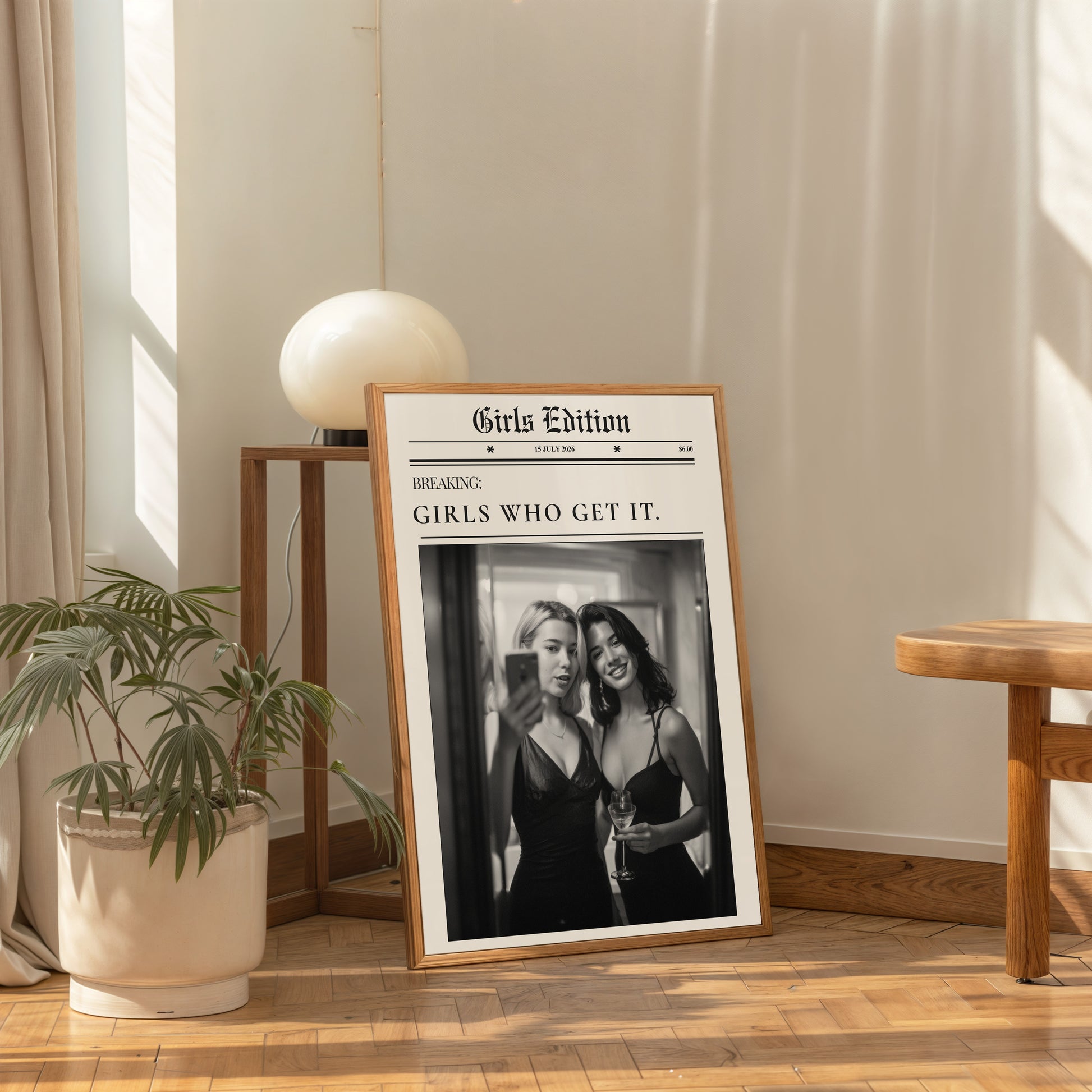 Fashion lifestyle wall art girls edition minimalist interior styling